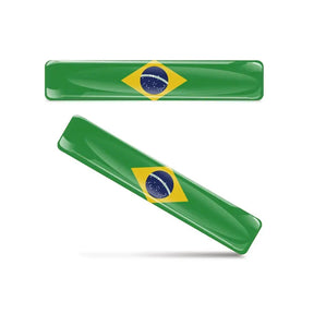 3d reflexivo bandeira nacional adesivo acessórios da motocicleta decalque do carro britânico itália eua frança rússia espanha brasil chile ucrânia Cyril 14 - 2PCS6x1cm 