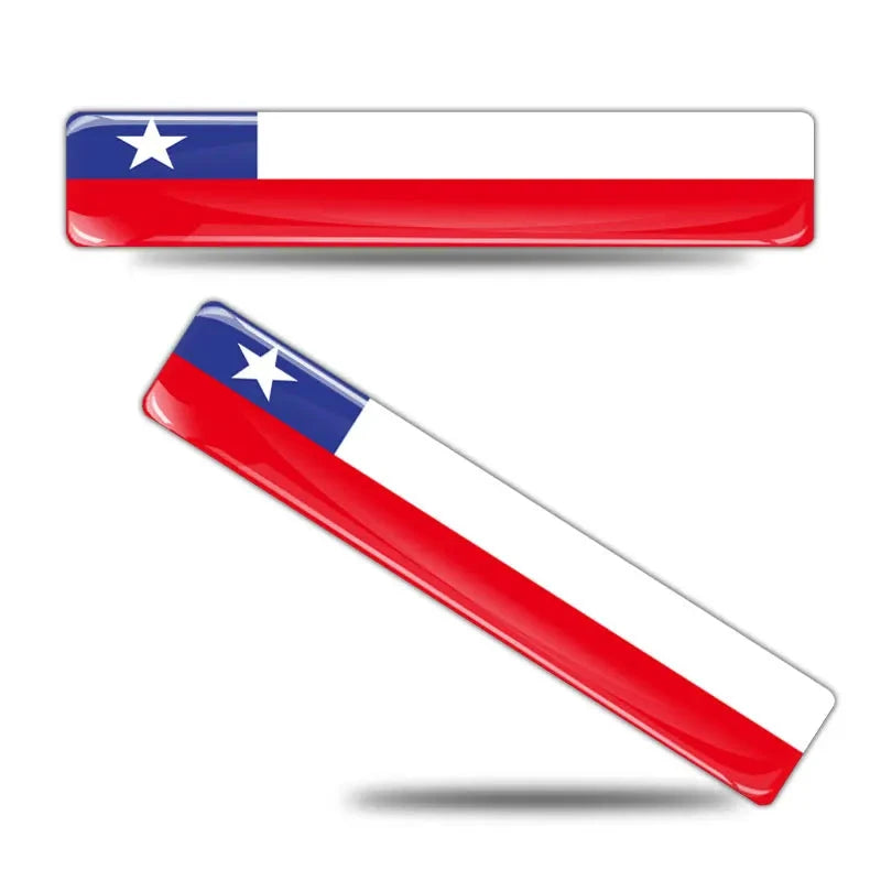 3d reflexivo bandeira nacional adesivo acessórios da motocicleta decalque do carro britânico itália eua frança rússia espanha brasil chile ucrânia Cyril 25 - 2PCS8.5x1.5cm 