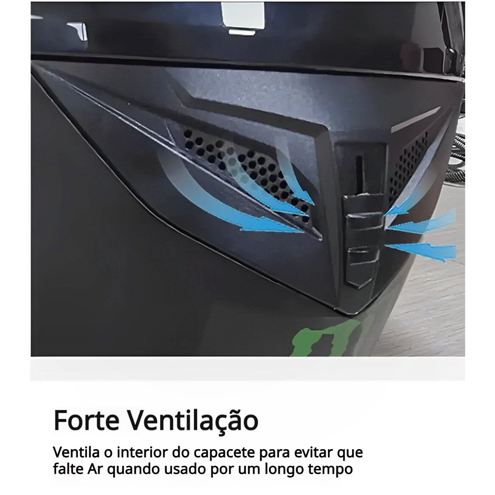 Capacete de Moto Fechado Cyril K93 Anime