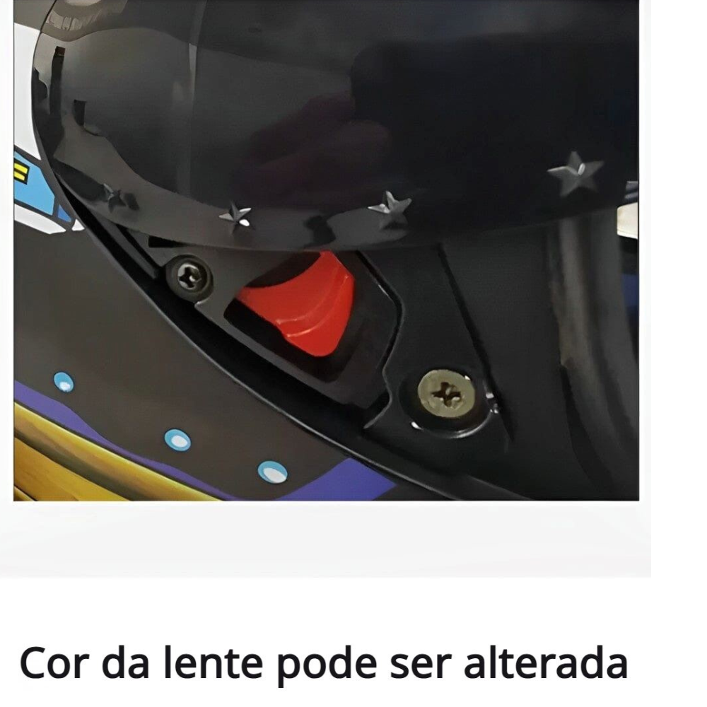 Capacete de Moto Fechado Cyril K93 Anime