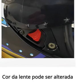 Capacete de Moto Fechado Cyril K93 Anime
