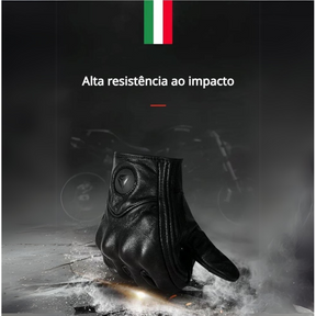 Luvas De Motocicleta de Couro Genuíno