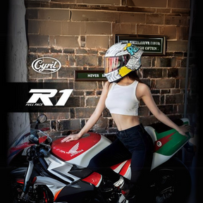 Capacete Moto Fibra Carbono R1 Titan