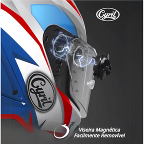 Capacete Moto Fibra Carbono R1 Titan