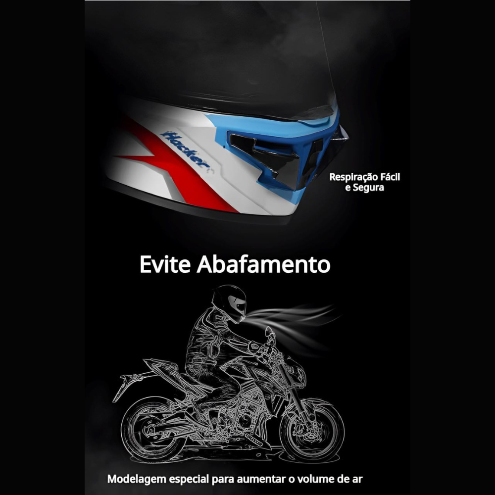 Capacete Moto Fibra Carbono R1 Titan