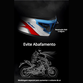 Capacete Moto Fibra Carbono R1 Titan