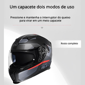 Capacete Moto Articulado Viseira Dupla AH121 Dawn