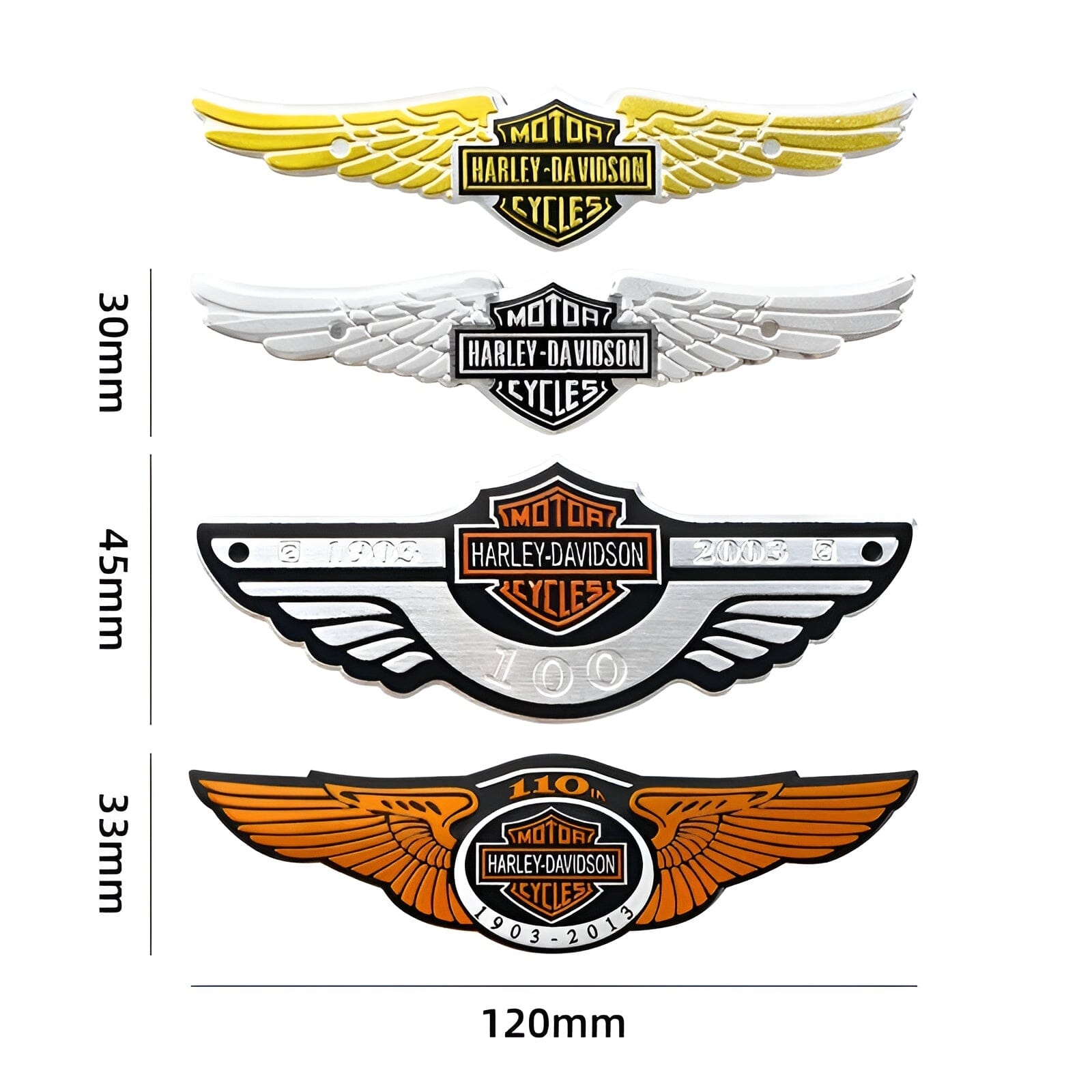 Adesivo de Metal Harley Davidson Adesivo de Metal Harley Davidson Cyril 