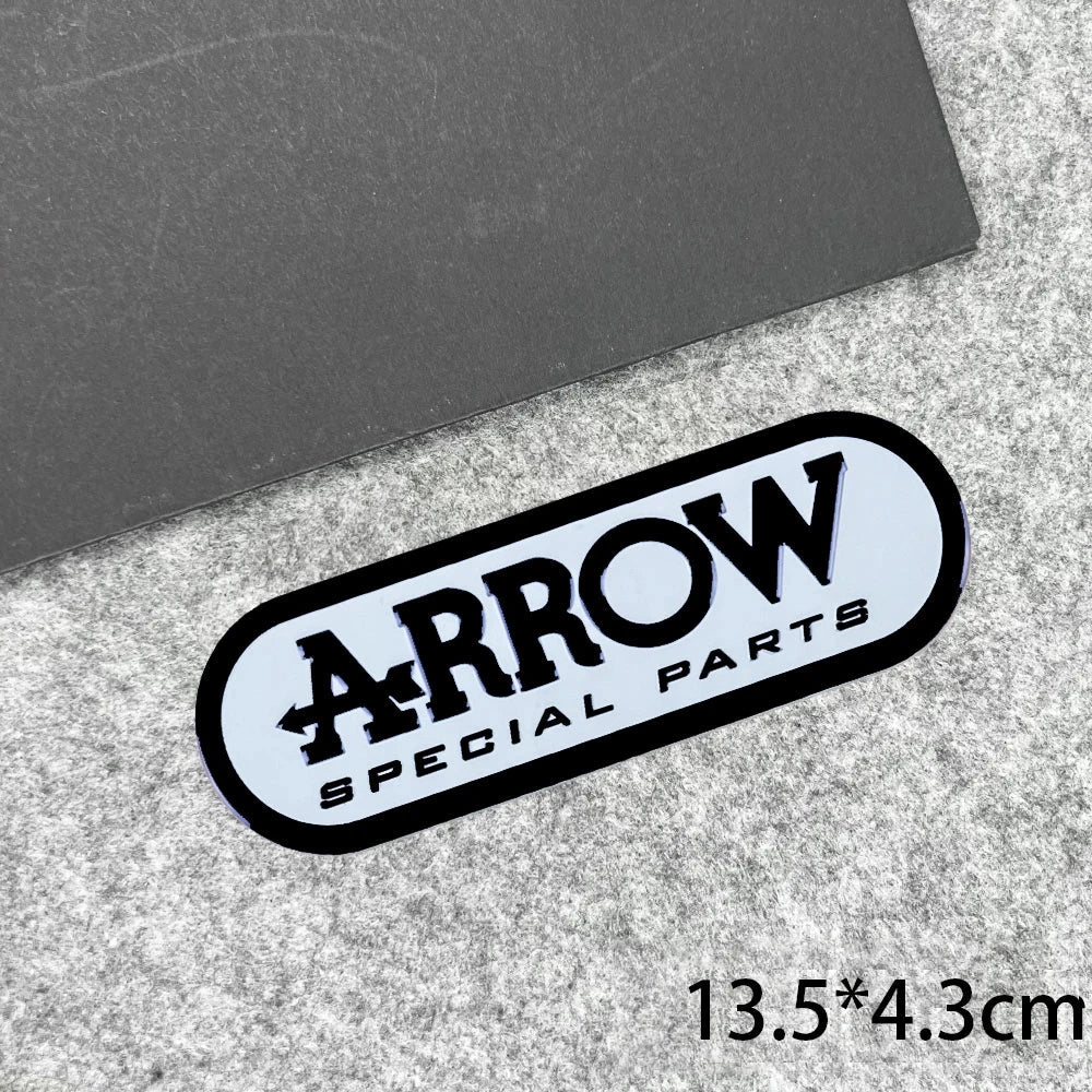 Adesivo Para Escapamento de Moto Adesivo Para Escapamento de Moto Cyril Black Arrow - 13.5 x 4.3cm 