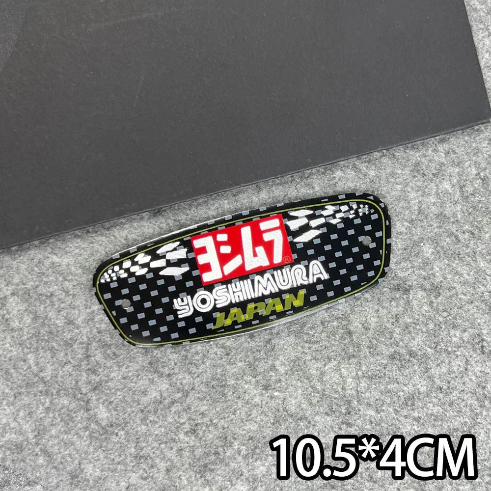 Adesivo Para Escapamento de Moto Adesivo Para Escapamento de Moto Cyril Red Yoshimura - 13 x 5cm 