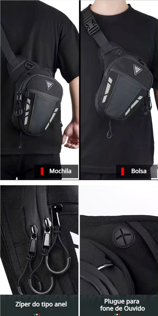 Bolsa de Perna Multifuncional para Motocicleta Bolsa de Perna Multifuncional para Motocicleta Cyril 