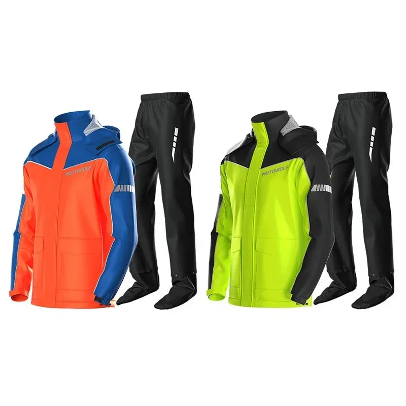 Calça e Blusa Corta Ventos, Impermeável e Refletiva para Motocicleta Calça e Blusa Corta Ventos, Impermeável e Refletiva para Motocicleta Cyril 