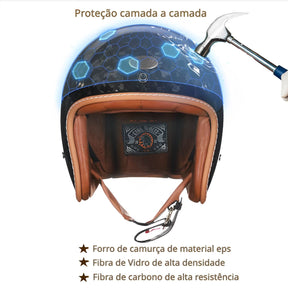 Capacete Aberto Fibra de Vidro Cyril Glasswing Capacete Aberto Fibra de Vidro Cyril Glasswing Cyril 