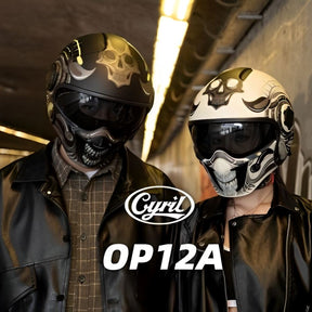 Capacete Articulado Lente Dupla OP12A Ghost Capacete Articulado Lente Dupla OP12A Cyril 