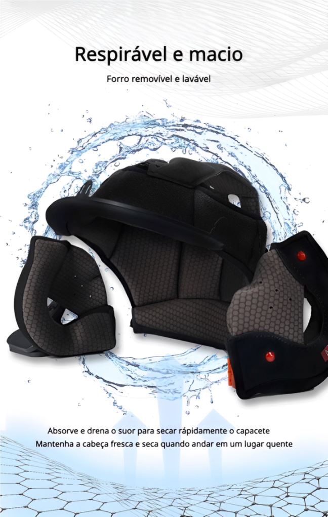 Capacete Articulado Lente Dupla OP12A Girl Capacete Articulado Lente Dupla OP12A Cyril 
