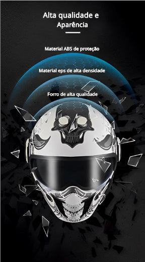 Capacete Articulado Lente Dupla OP12A Snow Capacete Articulado Lente Dupla OP12A Cyril 