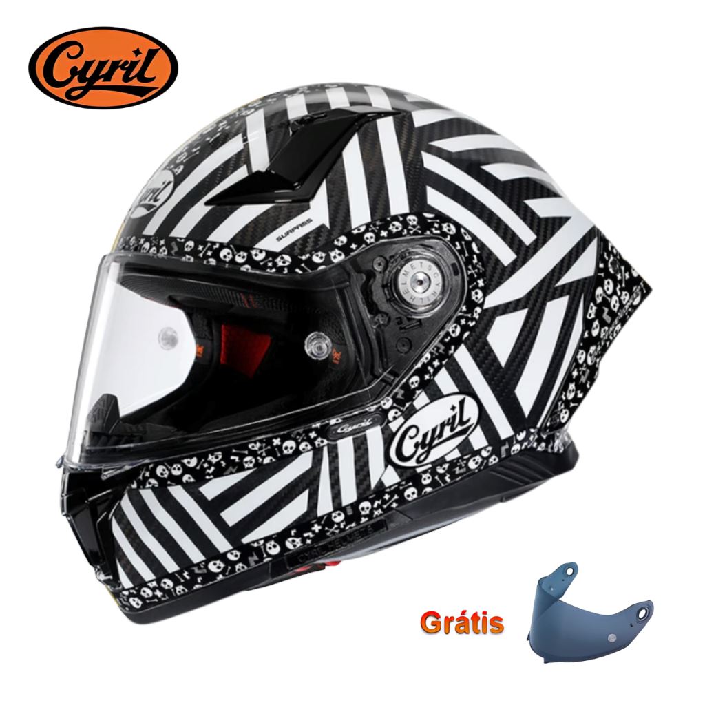 Capacete Corrida Kevlar R30S Skull Capacete Corrida Kevlar R30S Cyril Skull M 