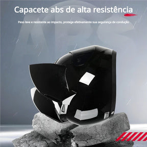 Capacete de moto Fechado com Orelhas Removíveis Blackcat Capacete de moto Fechado com Orelhas Removíveis Blackcat Cyril 