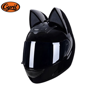 Capacete de moto Fechado com Orelhas Removíveis Blackcat Capacete de moto Fechado com Orelhas Removíveis Blackcat Cyril Blackcat S 