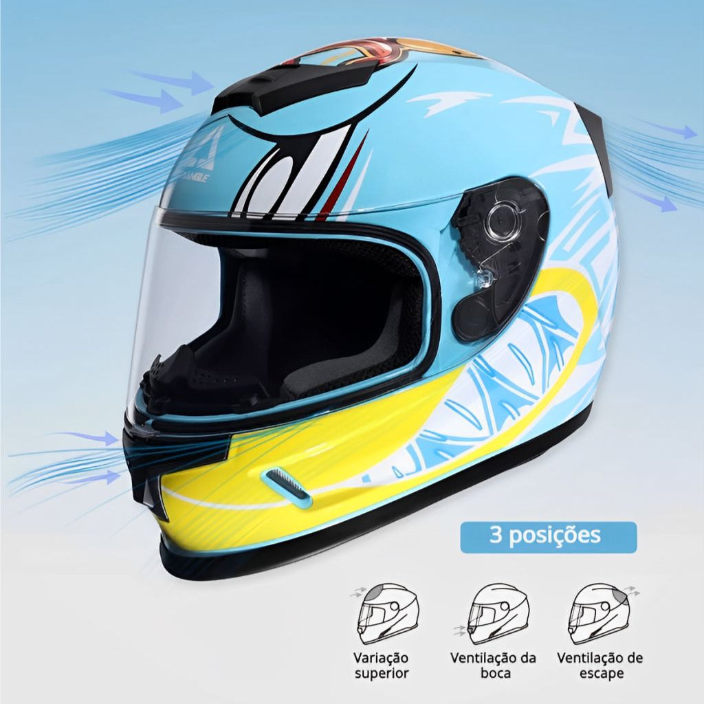 Capacete Fechado infantil Cyril Triangle Galaxy Kid
