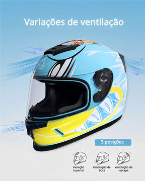 Capacete Fechado infantil Cyril Triangle Rocket Junior Capacete Fechado infantil Cyril Triangle Rocket Junior Cyril 