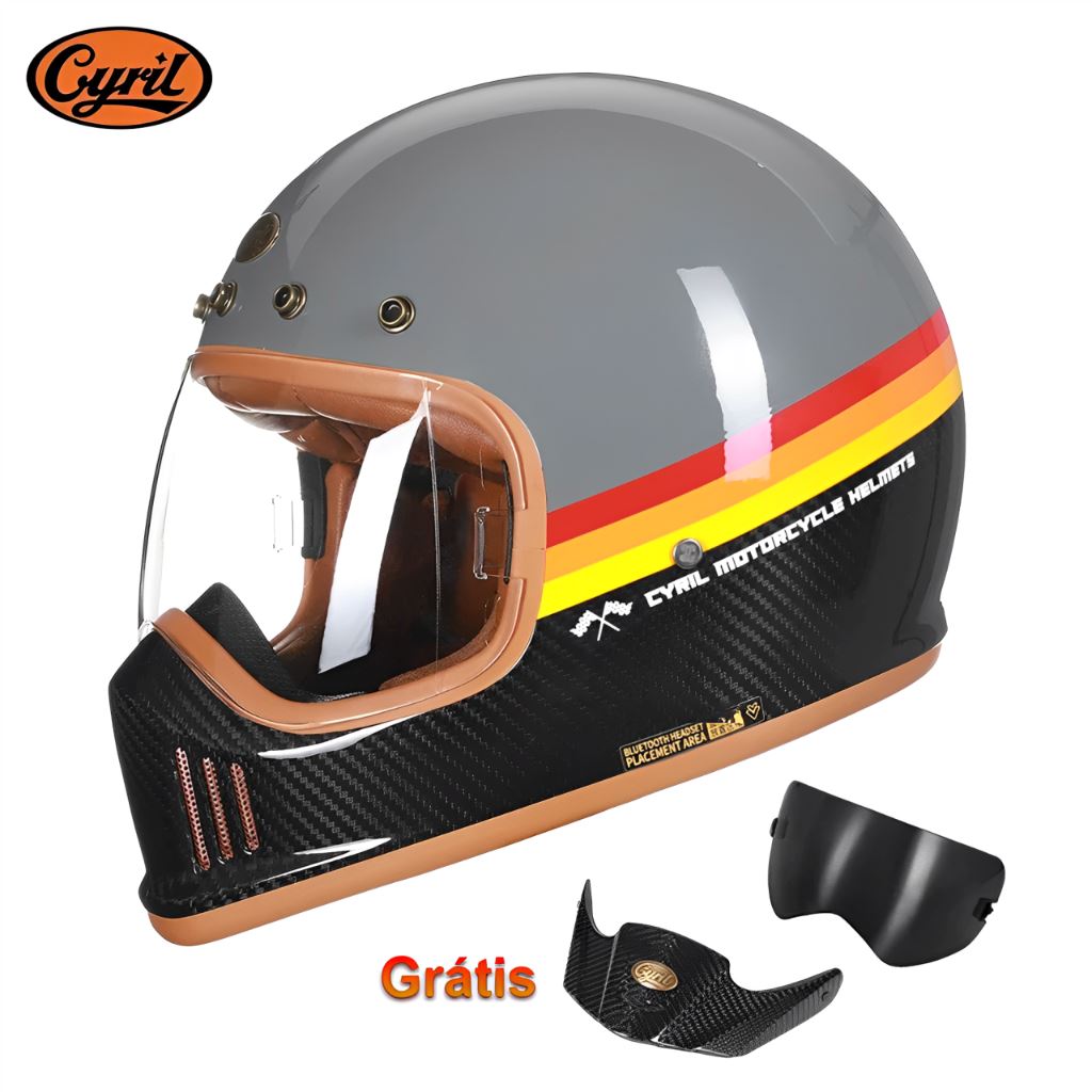 Capacete Fibra de Carbono FF380 Belgium 2 Capacete Fibra de Carbono FF380 Cyril Belgium 2 M 