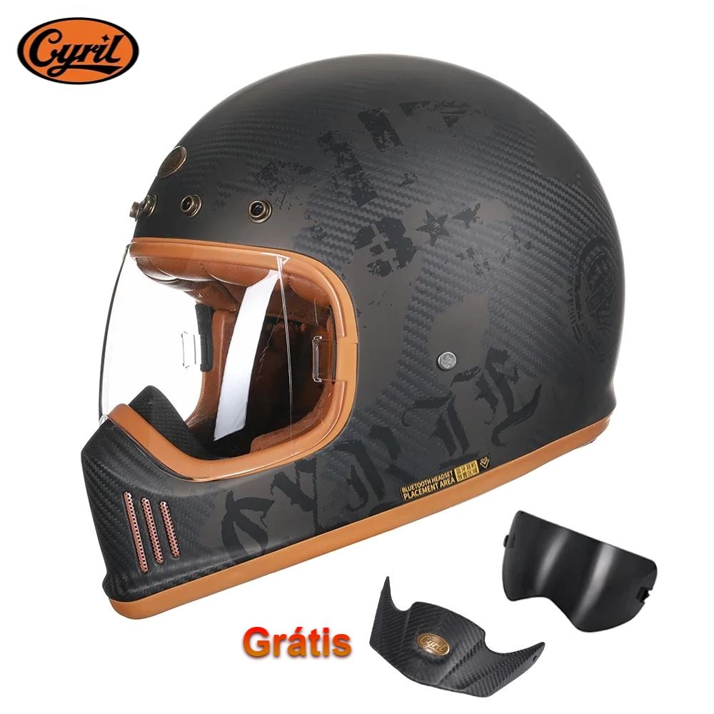 Capacete Fibra de Carbono FF380 Navy 2 Capacete Fibra de Carbono FF380 Cyril Navy 2 M 