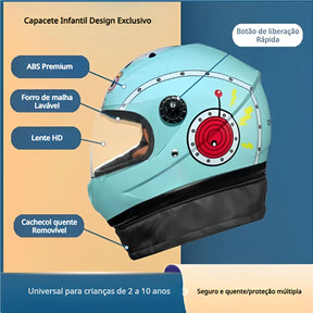Capacete Infantil de Motocicleta Cyril Safebet Raposinha Capacete Infantil de Motocicleta Cyril Safebet Raposinha Cyril 