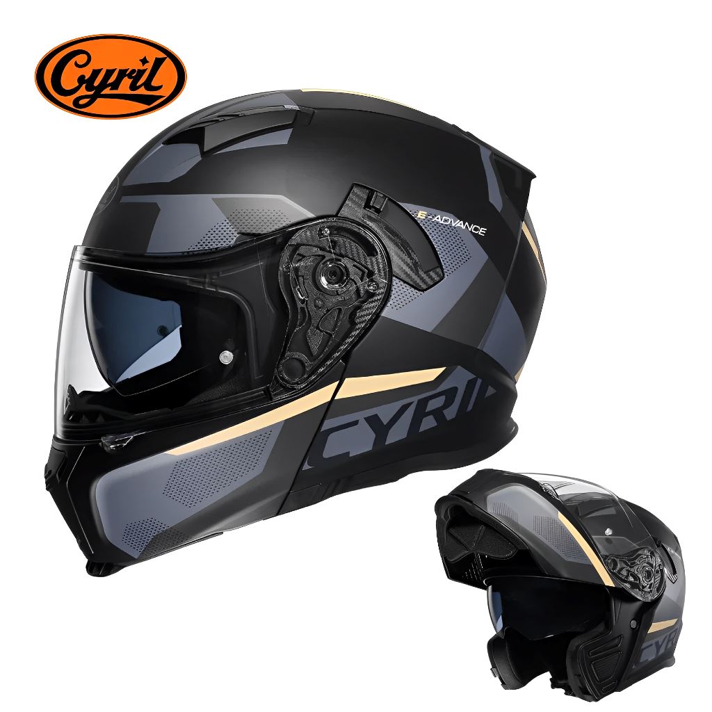 Capacete Moto Articulado Viseira Dupla AH121 Bliss Capacete Moto Articulado Viseira Dupla AH121 Cyril Bliss M 