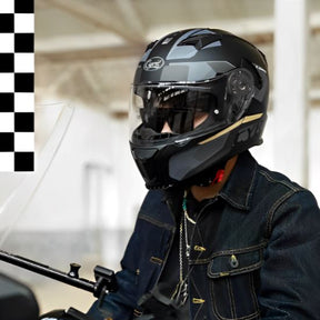 Capacete Moto Articulado Viseira Dupla AH121 Metal Capacete Moto Articulado Viseira Dupla AH121 Cyril 