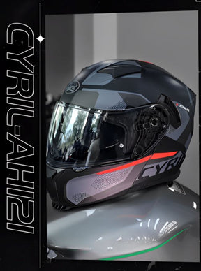 Capacete Moto Articulado Viseira Dupla AH121 Pure Capacete Moto Articulado Viseira Dupla AH121 Cyril 