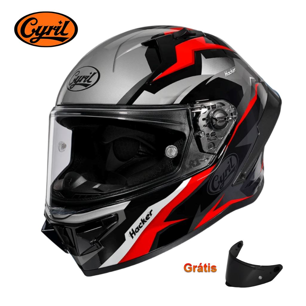 Capacete Moto Fibra Carbono R1 Flame Capacete Moto Fibra Carbono R1 Cyril Flame S 