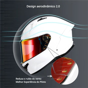 Capacete Moto Fibra Carbono R1 Robot Capacete Moto Fibra Carbono R1 Cyril 