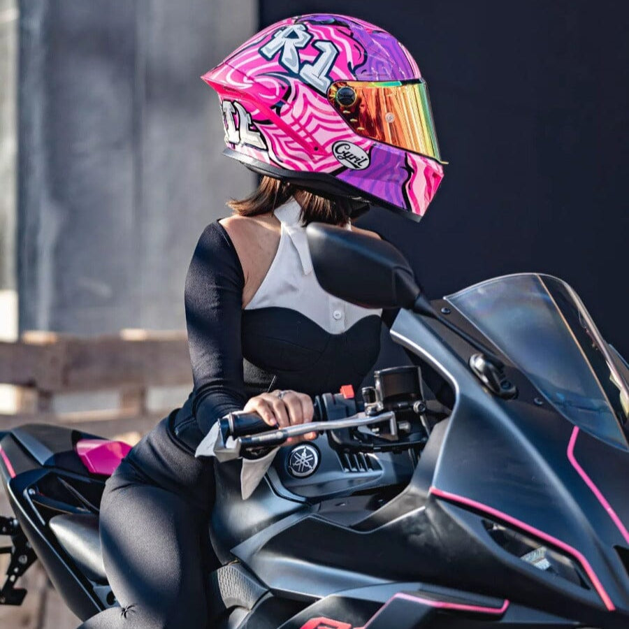 Capacete Moto Fibra Carbono R1 Titan