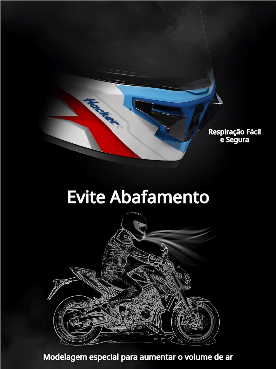 Capacete Moto Fibra Carbono R1 Scary Capacete Moto Fibra Carbono R1 Cyril 