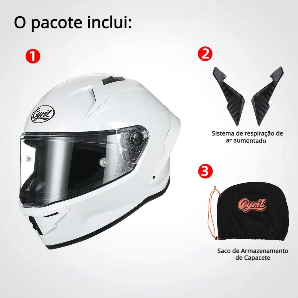 Capacete Moto Fibra Carbono R1 Titan Capacete Moto Fibra Carbono R1 Cyril 