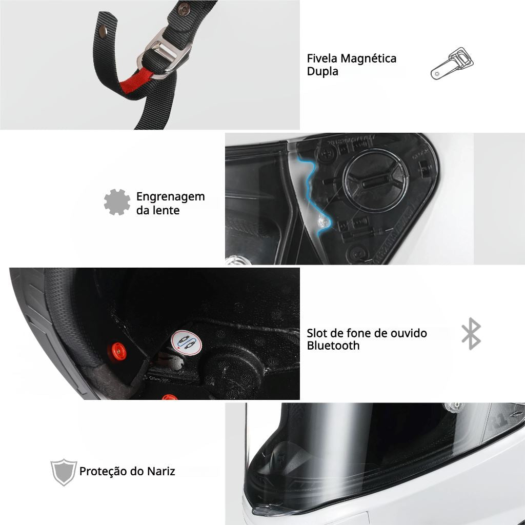 Capacete Moto Fibra Carbono R1 Titan Capacete Moto Fibra Carbono R1 Cyril 
