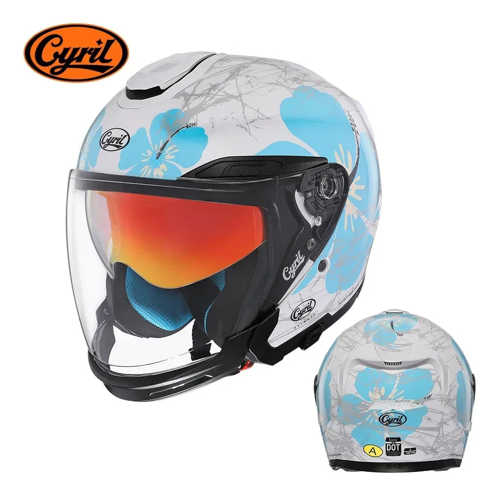 Capacete Moto Viseira Dupla R18 Bluey Capacete Moto Viseira Dupla R18 Cyril Bluey M 