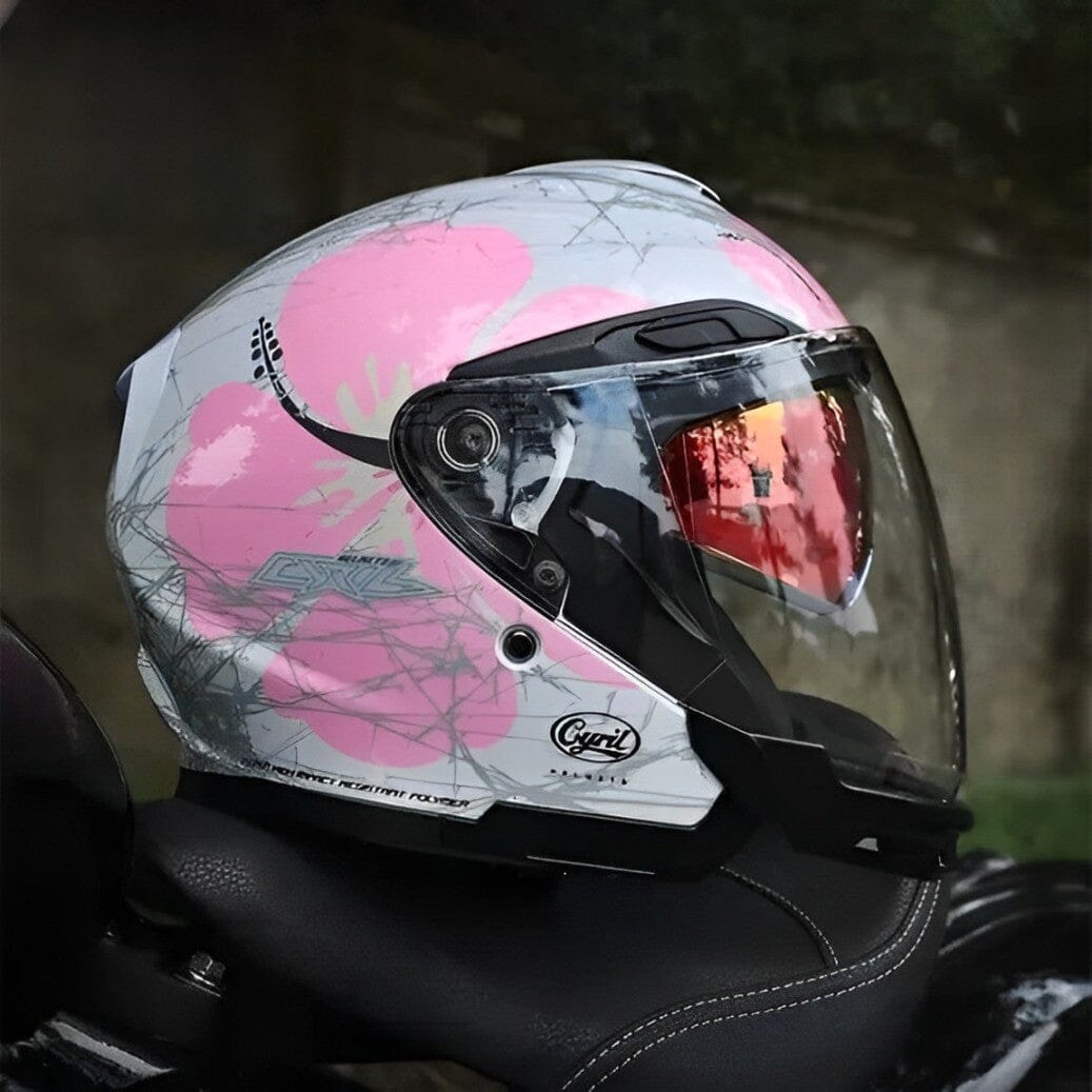 Capacete Moto Viseira Dupla R18 Flowers Capacete Moto Viseira Dupla R18 Cyril 