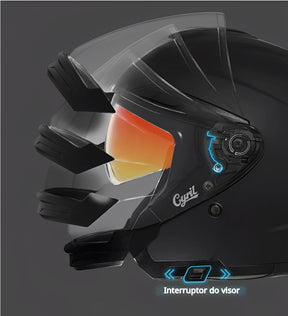 Capacete Moto Viseira Dupla R18 Overlord Capacete Moto Viseira Dupla R18 Cyril 