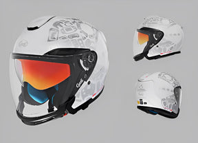 Capacete Moto Viseira Dupla R18 Tempest Capacete Moto Viseira Dupla R18 Cyril 