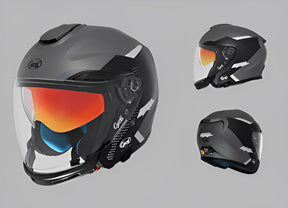 Capacete Moto Viseira Dupla R18 Titanium Capacete Moto Viseira Dupla R18 Cyril 