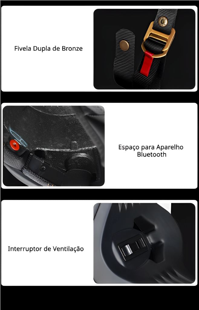 Capacete Motocross 390A River Capacete Motocross 390A Cyril 