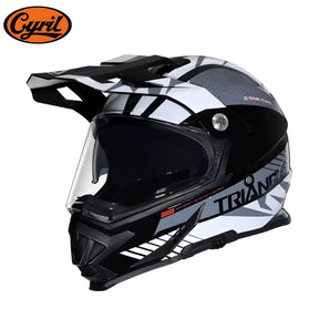 Capacetes Motocross Cyril Triangle AH609 Rogue Blaze Capacetes Fechado para Motocross Cyril Triangle AH609 Rogue Blaze Cyril Rogue Blaze S 