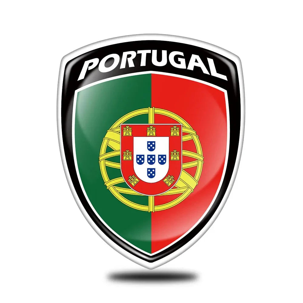 Etiqueta reflexiva da bandeira 3D, peças da motocicleta, decalque do carro, Reino Unido, Itália, França, Rússia, Espanha, Brasil, Coreia do Sul, Japão, Chile, EUA, Polônia Cyril 13 - 5x4cm 