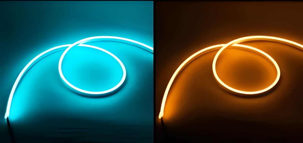 Fitas de LED Impermeáveis para Motocicleta Fitas de LED Impermeáveis para Motocicleta Cyril 2Pcs - 30cm Azul + Amarelo 