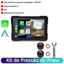 Kit Multimídia à Prova D´Água para Moto Kit Multimídia à Prova D´Água para Moto Cyril Sem câmera + Sensor de Pneus 