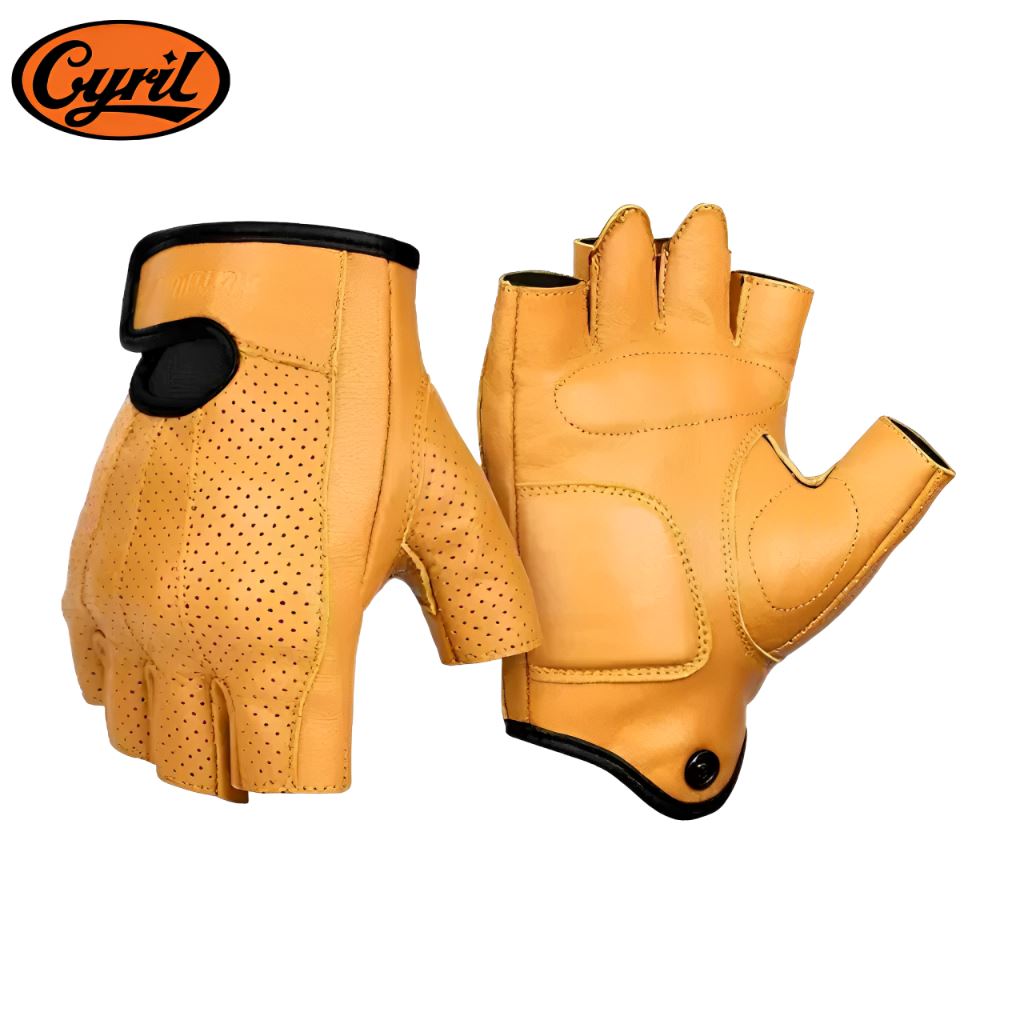 Luvas Cortadas para Motocicleta Luvas Cortadas para Motocicleta Cyril Amarelo M 
