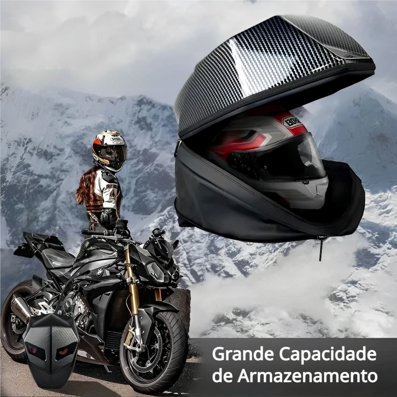 Mochila para Motocicleta com LED Future Cyril Mochila para Motocicleta com LED Future Cyril Cyril 