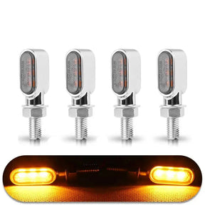 Pisca de Led para Moto Pisca de Led para Moto Cyril 4pcs 3leds Chrome 